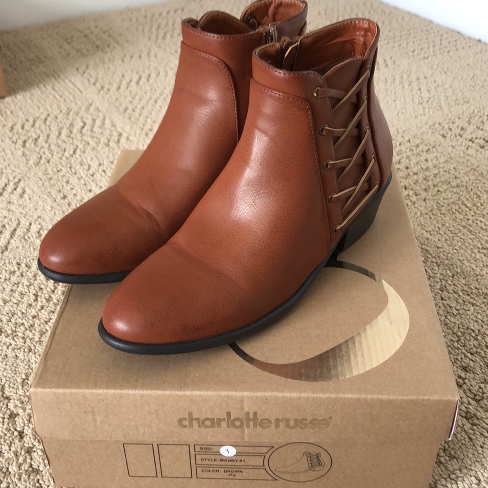 Brown booties